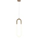 Ver imagem 1 de Pendente Dourado Metal 14x50cm Led 22w 3000k