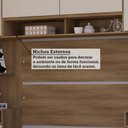 Ver imagem 6 de Guarda Roupa Casal Modulado de Canto 9 Portas e 6 Gavetas Veneza Luciane Móveis