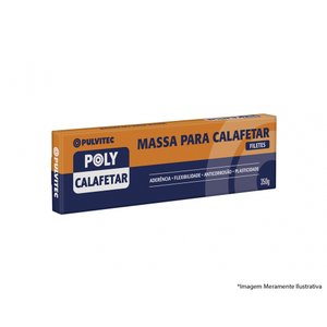 Massa Calafetar Pulvitec 350g Cinza 21 Filetes
