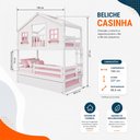 Ver imagem 4 de Treliche Casinha Dos Sonhos com Varanda e Grade Proteção Madeira Maciça Branco | Rosa Housin