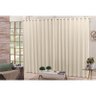 Cortina Voil Pérola com Forro Blackout Tecido 3,00x2,60 Corta Luz - 1