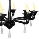 Ver imagem 3 de Pendente Cananeia Polietileno 86cm E-14 8 Lâmpadas Max 60W Preto