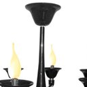 Ver imagem 2 de Pendente Cananeia Polietileno 86cm E-14 8 Lâmpadas Max 60W Preto