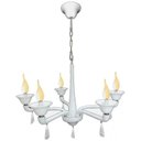 Ver imagem 1 de Pendente Cananeia Polietileno 86cm E-14 5 Lâmpadas Max 60W Branco