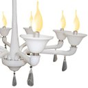 Ver imagem 3 de Pendente Cananeia Polietileno 86cm E-14 8 Lâmpadas Max 60W Branco