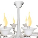 Ver imagem 2 de Pendente Cananeia Polietileno 86cm E-14 8 Lâmpadas Max 60W Branco