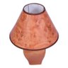 Abajur Mascote 34cm Base Cerâmica Marron E27 Max 60W Cúpula Amadeirada - 2