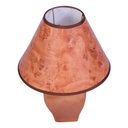 Ver imagem 2 de Abajur Mascote 34cm Base Cerâmica Marron E27 Max 60W Cúpula Amadeirada