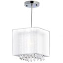 Ver imagem 1 de Pendente Rammer 20cm Quadrado E-27 1 Lâmpada Max 60W Prata