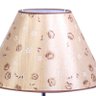 Abajur Sonho 70cm Base Cerâmica Marron Escuro E27 40W Cúpula Tecido Floral - 4