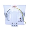 Ver imagem 3 de Refletor Mars de Embutir 18cm E-27 1 Lâmpada Max 60W Mold. Branca e Borda Cromada