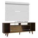 Ver imagem 5 de Rack Madesa Cancun com Pés e Painel para TV até 65 Polegadas Rustic/Branco 5Z9B Cor:Rustic/Branco/Ru