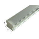 Ver imagem 2 de Perfil Sobrepor Slim Alumínio 17x14mm para Fita de Led 1 Metro