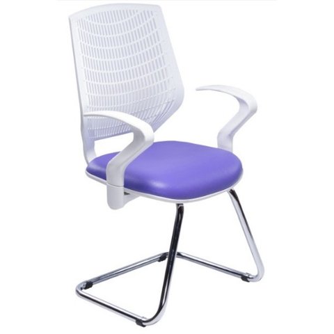 Cadeiras Fixa Delli com Braco - Roxo