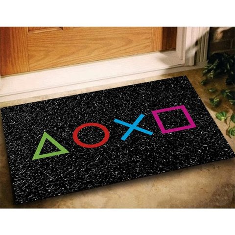 Tapete Geek Botões Playstation 60x40 - Preto