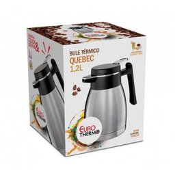 Bule Termico com Gatilho Garrafa para Cafe Chá Aço Inox Grande com Sistema Antigotejamento 1,2 Litro - 2