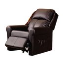 Ver imagem 1 de Poltrona Reclinavel Bari Mh 1270 Courino Preto - 55613