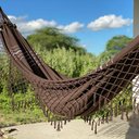 Ver imagem 7 de Rede de Descanso Confortável Lazer Redes Mundo Cor Vermelho com Azul