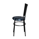 Ver imagem 2 de 6 Cadeiras para Mesa Preta Hawai Preto Assento Floral Cor:floral Preto