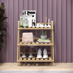 Jardineira de Chão, Suporte para Plantas, Floreira Madeira Ajl Store Jardim-escada - 3