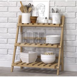 Jardineira de Chão, Suporte para Plantas, Floreira Madeira Ajl Store Jardim-escada - 2