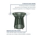 Ver imagem 5 de Conjunto Sala de Jantar Mesa Redonda 6 Cadeiras Tampo de Vidro Valência Verde/Pérola