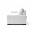 Ver imagem 6 de Sofá Decorativo Sala de Estar Champions 4 Lugares 240cm Bipartido Couro Branco - Mozzelar
