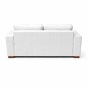 Ver imagem 7 de Sofá Decorativo Sala de Estar Champions 4 Lugares 240cm Bipartido Couro Branco - Mozzelar