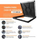Ver imagem 2 de Tampa de Piscina para Casa de Maquina com Grelha Invisível 80x80cm Branco