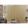 Cortina Voil Bege com Forro Blackout Tecido 6,00x2,60 Corta Luz - 1