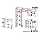 Ver imagem 4 de Cozinha Completa Compacta Xangai Plus Multimóveis Branco