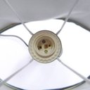 Ver imagem 3 de Abajur Brent 32cm Base Cerâmica Preta E27 Max 40W Cúpula Tecido Preto