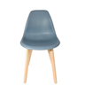 Cadeira Charles Eames Solid Wood 131pp Azul - 1