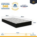 Ver imagem 5 de Cama Box Baú com Colchão de Espuma D45 Ortobom Airtech 150 + Auxiliar Unique Solteiro 88cm