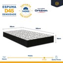 Ver imagem 4 de Cama Box Baú com Colchão de Espuma D45 Ortobom Airtech 150 + Auxiliar Unique Solteiro 88cm