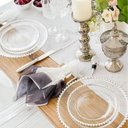 Ver imagem 6 de Conjunto 12 Pratos Rasos 28cm de Jantar Cristal Transparente Pearl Wolff Redondos
