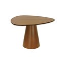 Ver imagem 1 de Mesa de Jantar Cone Triangular MDF 119x117cm Amêndoa Decorise