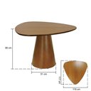 Ver imagem 5 de Mesa de Jantar Cone Triangular MDF 119x117cm Amêndoa Decorise