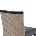 Ver mais imagens de Banqueta Cannes em Alumínio Corda Náutica Para Edícula, Balcão, Mesa de Jantar Trama Original