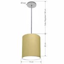 Ver imagem 2 de Lustre Luminária Pendente Vivare Free Lux Pe-4103cz Cúpula em Tecido 15x20cm