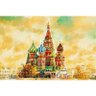 Quadro Paisagem Grande Catedral São Basílio Moscou 90x60 - 2