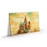 Quadro Paisagem Grande Catedral São Basílio Moscou 90x60 - 1