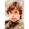Quadro Star Wars Grande Luke Skywalker Estilo Aquarela 90x60 - 2