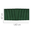Ver imagem 3 de Painel Estofada Bélgica 160cm Queen Size Para Cama Box Quarto Suede Verde - Gat Magazine