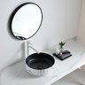 Cuba Apoio Evier Banheiro Black And White Marble 36x12 - 1