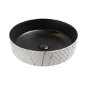 Ver imagem 2 de Cuba Apoio Evier Banheiro Black And White Marble 36x12