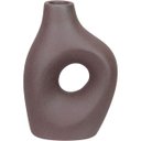 Ver imagem 1 de Castiçal Porta Vela Suporte Home&co Cerâmica 18x13x7cm Marrom