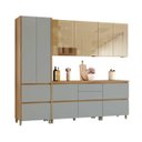 Ver mais imagens de Cozinha 5 Peças Nesher Rainha 4 Portas Vidro 100% MDF