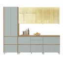 Ver imagem 7 de Cozinha 5 Peças Nesher Rainha 4 Portas Vidro 100% MDF