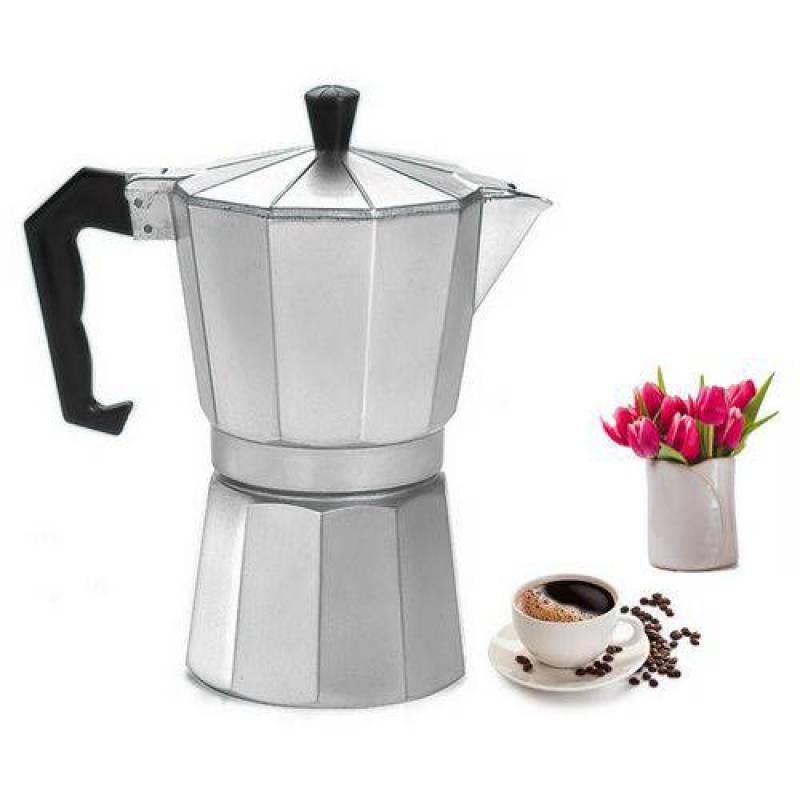 Cafeteira Moca Bule Italiana Alumínio 6 Xícaras Com Válvula Segurança - 4